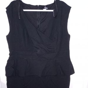 Black peplum dress